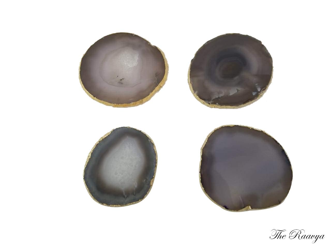 Agate Coasters Set of 4-Natural view 2