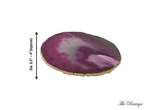 Agate Coasters Set of 4-Pink