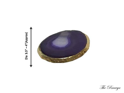 Agate Coasters Set of 4-Purple