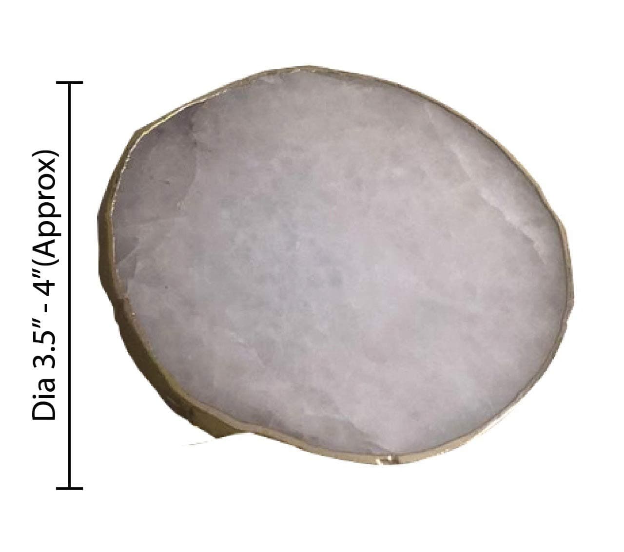 Agate Coasters Set of 4-White
