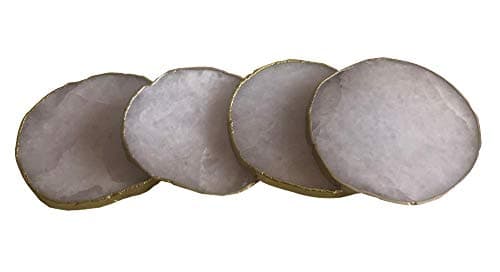 Agate Coasters Set of 4-White view 2