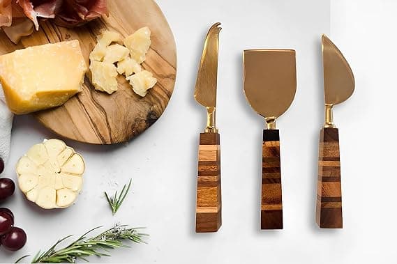 Brown Cheese Knives Set of 3 view 2