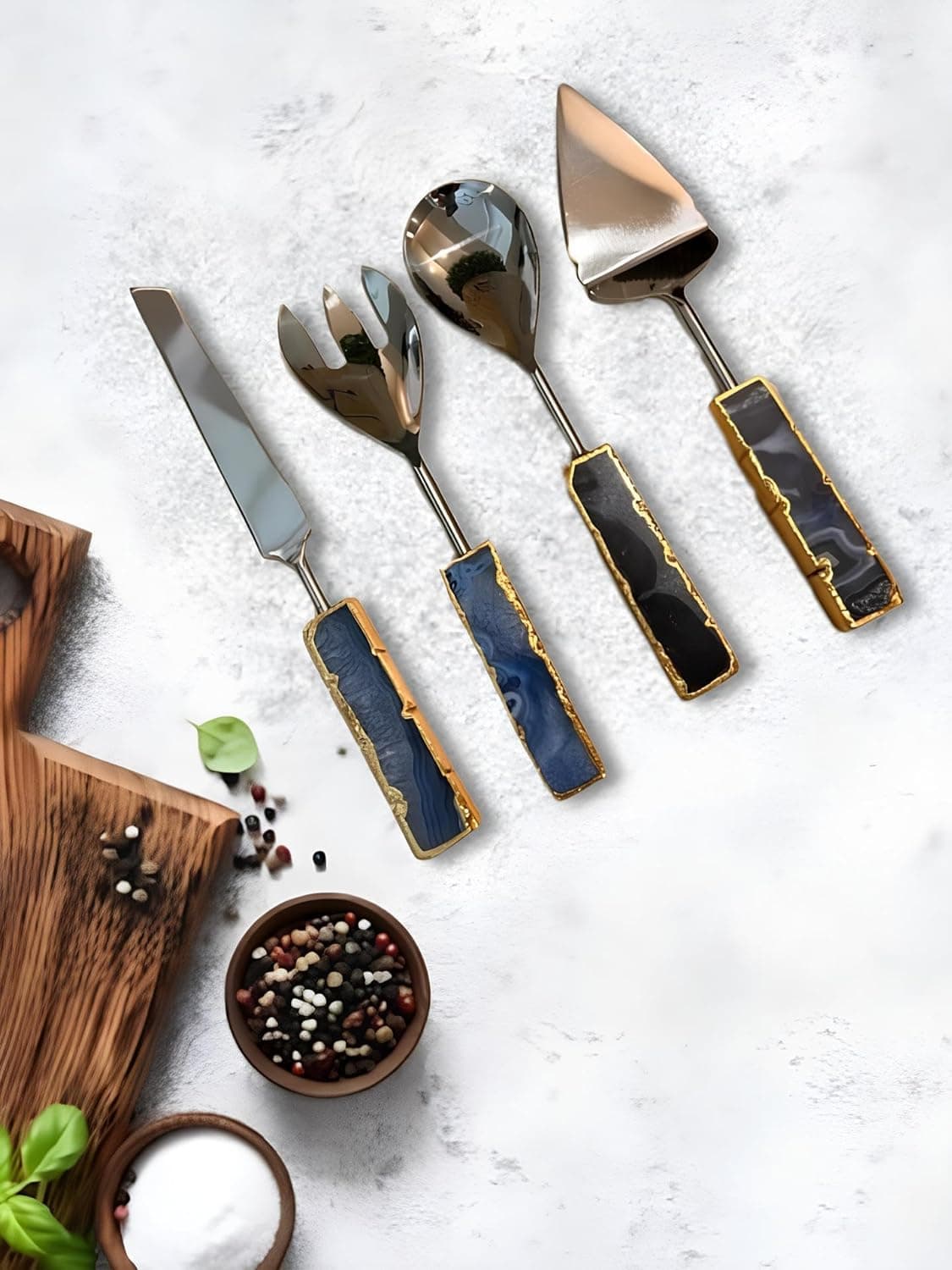 Electroplated Cutlery Set of 4 view 2