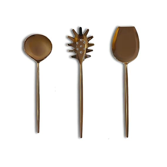 Gold Finish Serving Cutlery