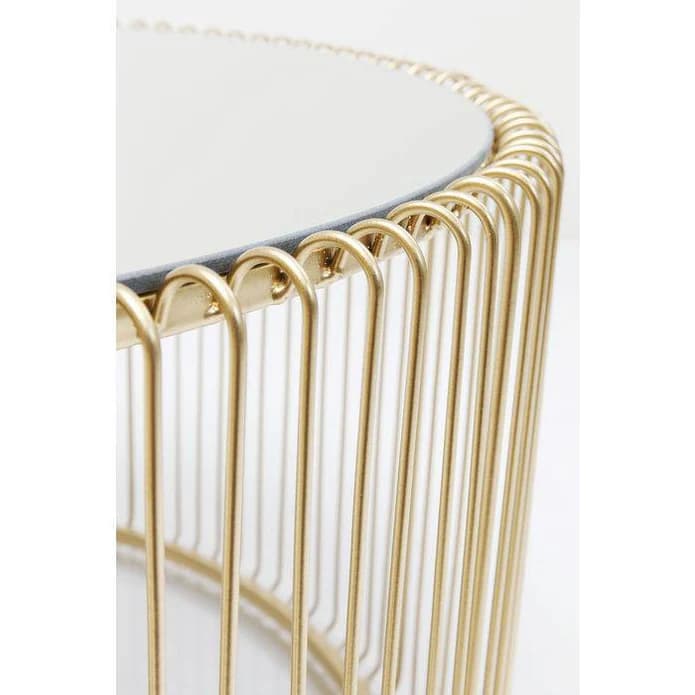 Cylindrical Cage Base Side Table