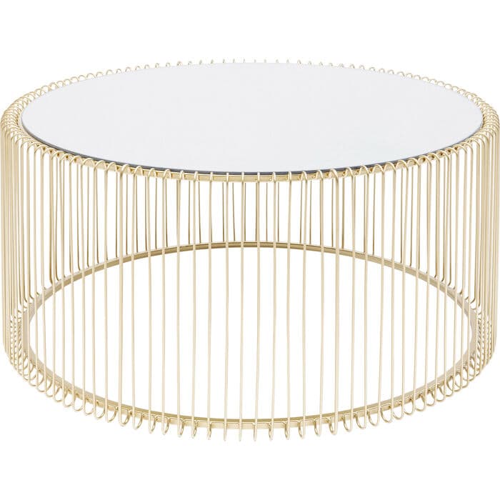 Cylindrical Cage Base Side Table view 2