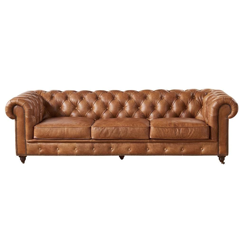 Brown 4-Seater Sofa view 2