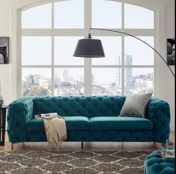 Green 6-Seater Sofa Set view 2