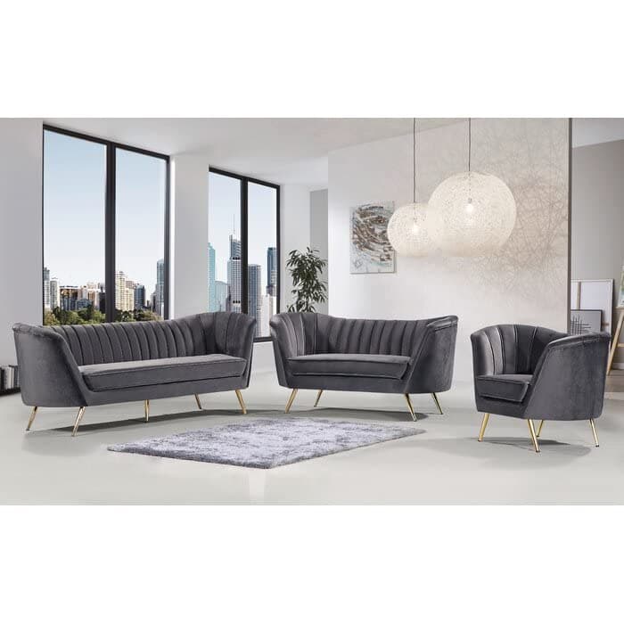Grey 6-Seater Sofa
