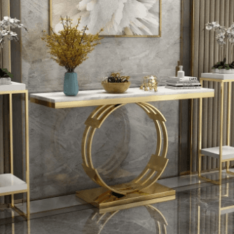 Three Ovals Base Design Console Table