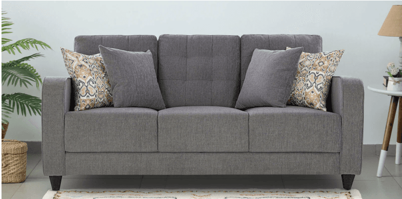 3 Seater Sofa in Grey view 2