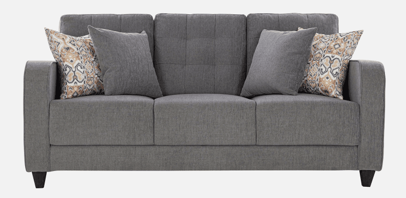 5 Seater L Shape Sofa Set (Dark Blue)