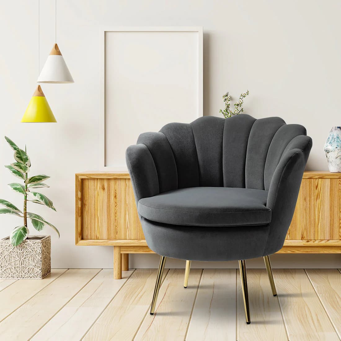 Grey Accent Chair