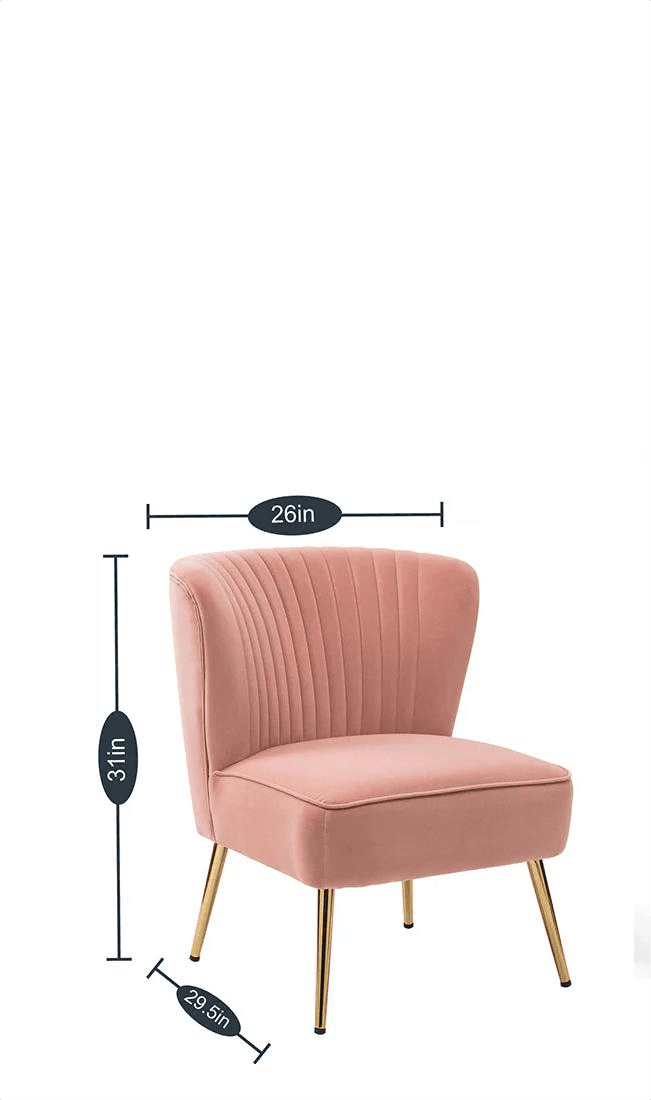 Pink Accent Chair  view 2