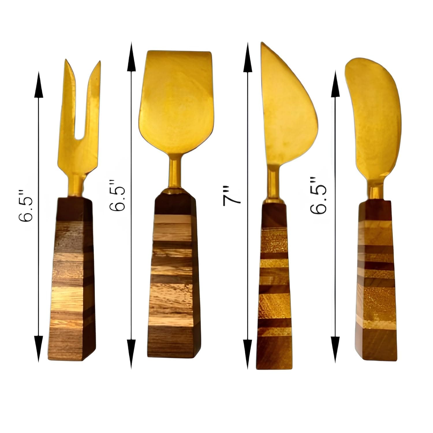 Gold Cheese Knives Set 