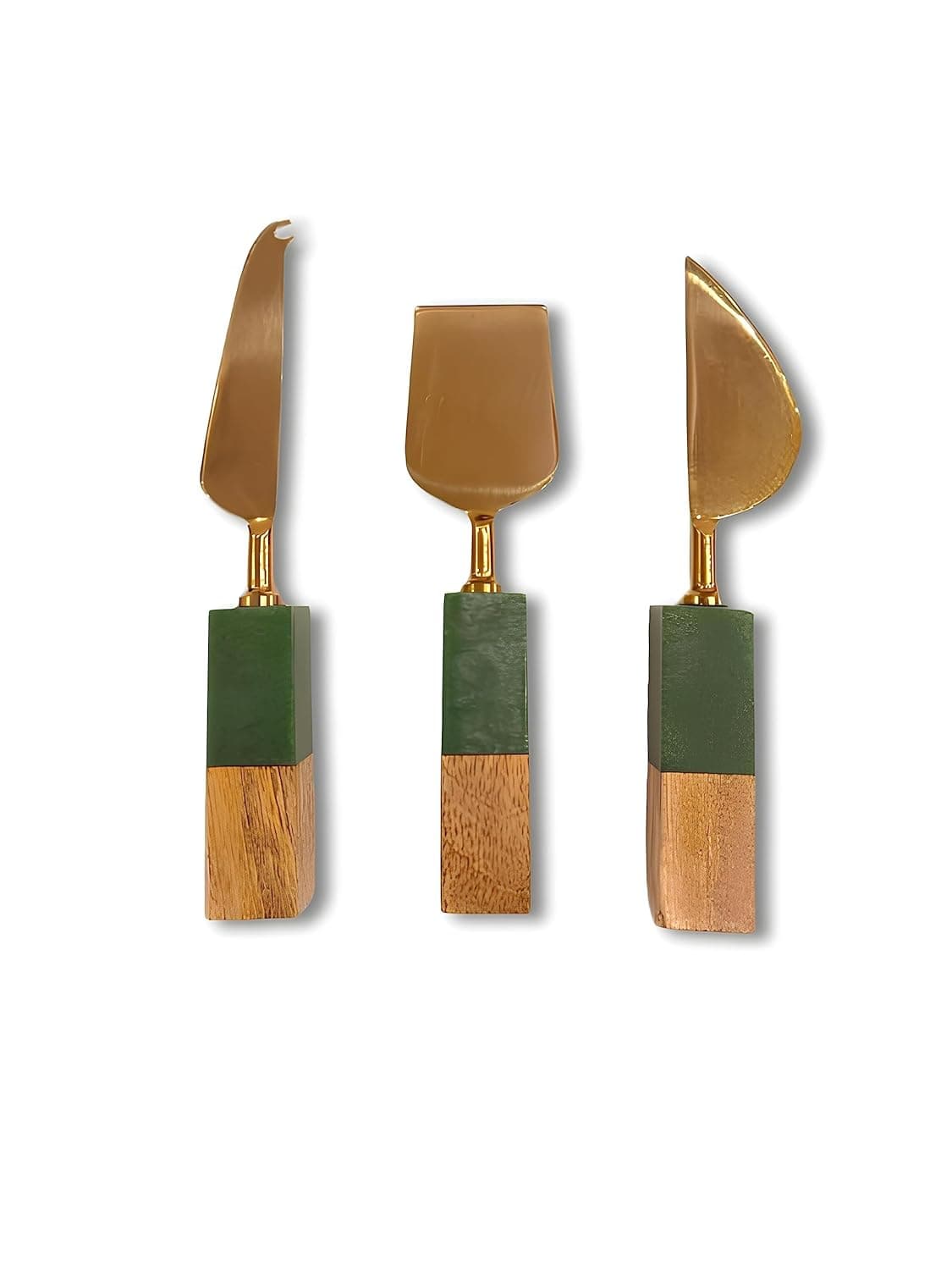 Green Cheese Knives Set of 3