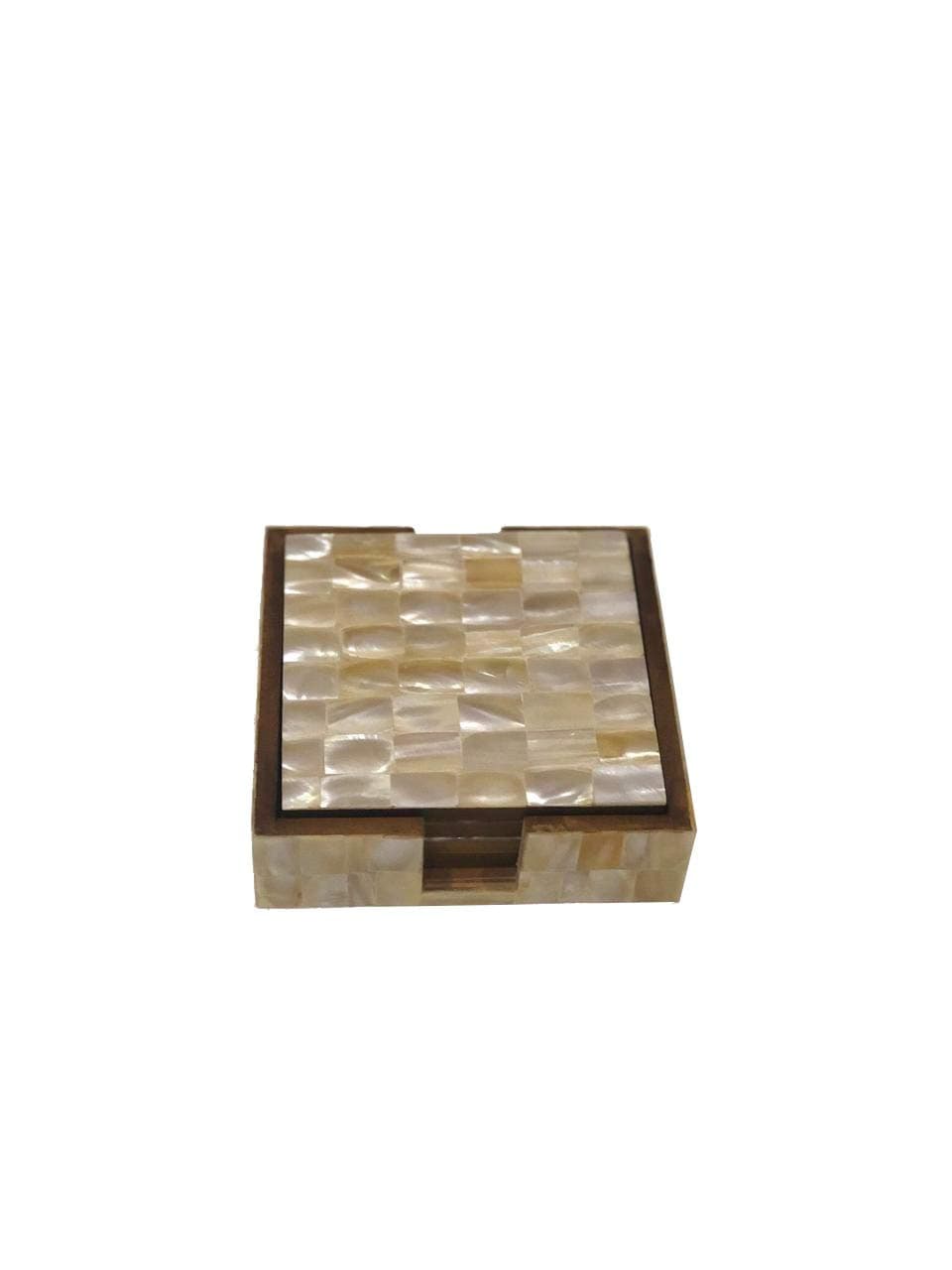 Mother of Pearl Coasters Set of 4. view 2