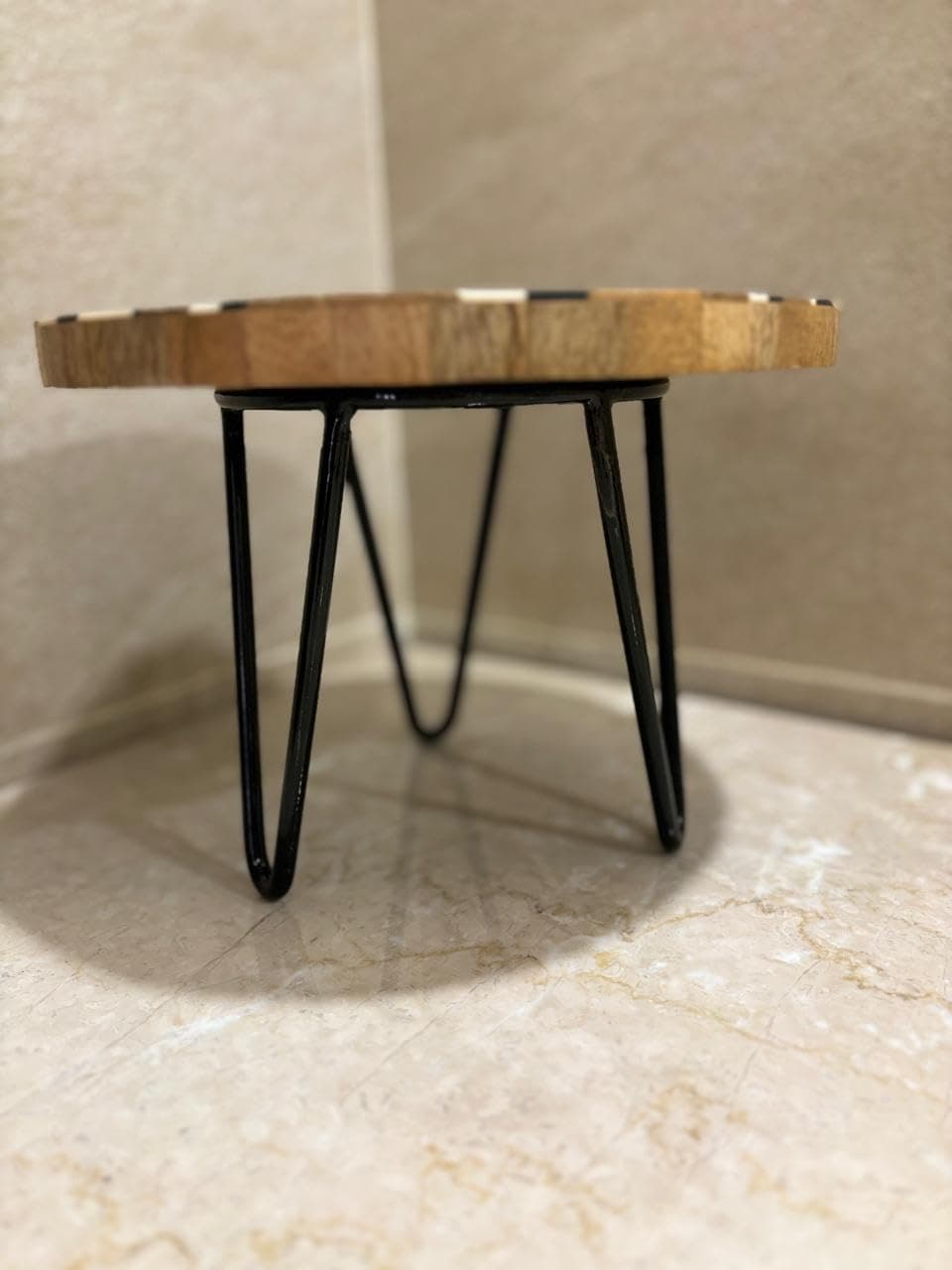 Multicolored Zig Zag Tray with Straight Legs view 2