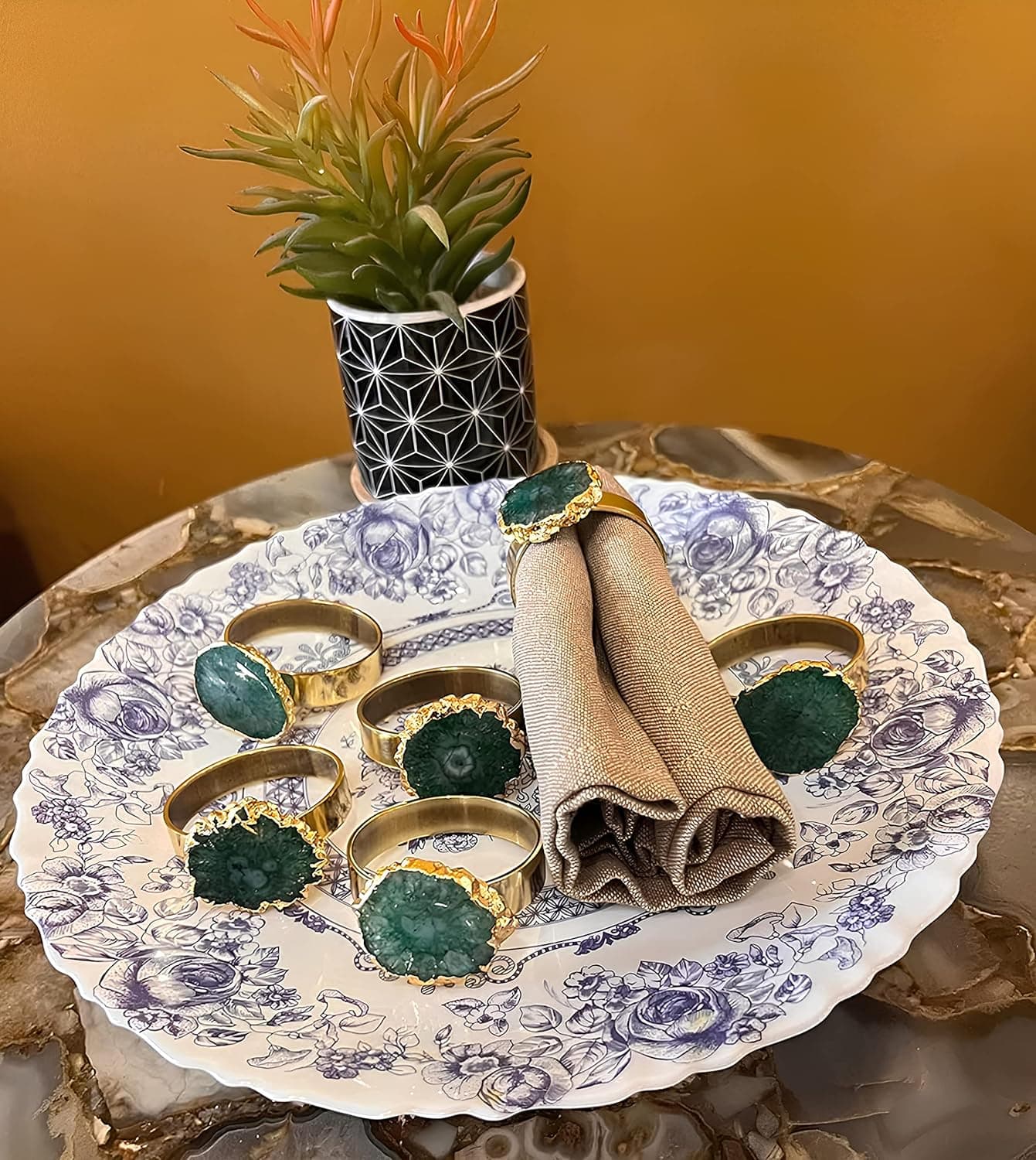 Green Napkin Rings view 2