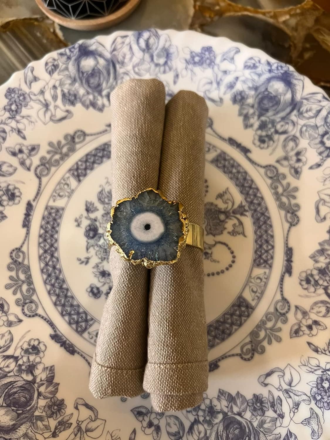 Blue Napkin Rings