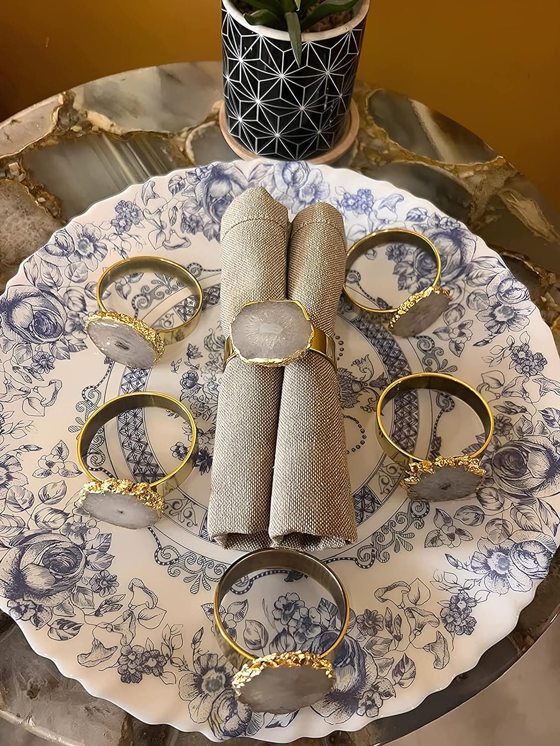 White Napkin Rings